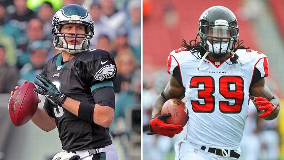 Nick Foles and Steven Jackson