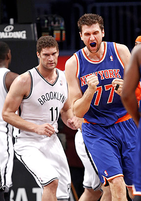 Brook Lopez and Andrea Bargnani