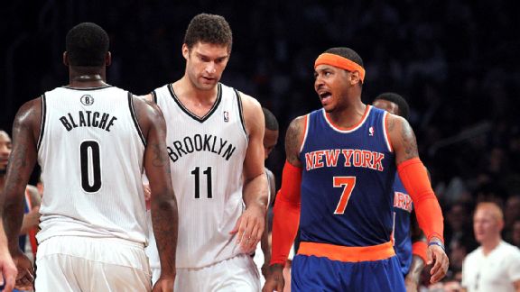 Brook Lopez and Carmelo Anthony