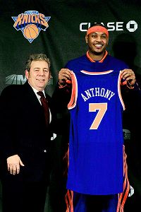 Jim Dolan, Carmelo Anthony