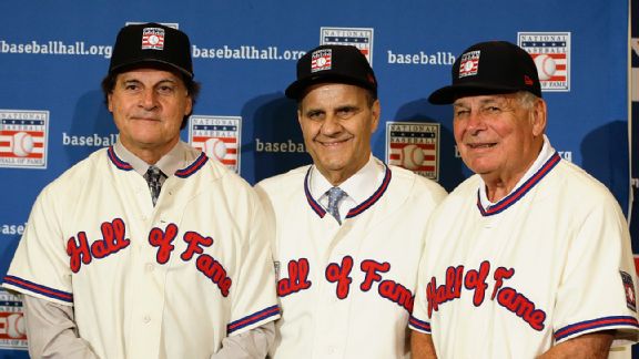 Tony La Russa, Joe Torre and Bobby Cox