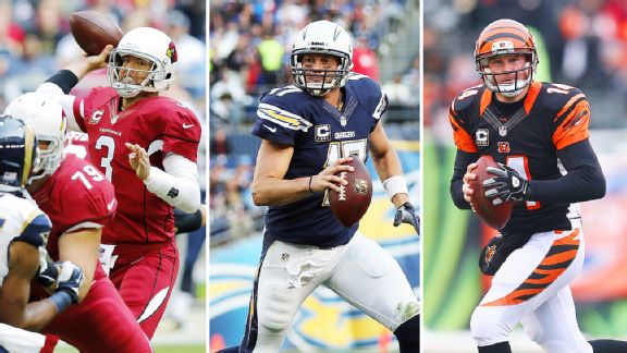 Carson Palmer, Philip Rivers, and Andy Dalton