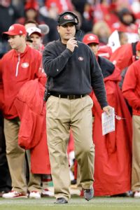 49ers now 4-0 when Harbaugh wears cleats