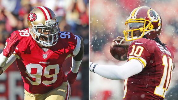 Aldon Smith and Robert Griffin III