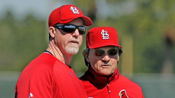 Mark McGwire and Tony La Russa