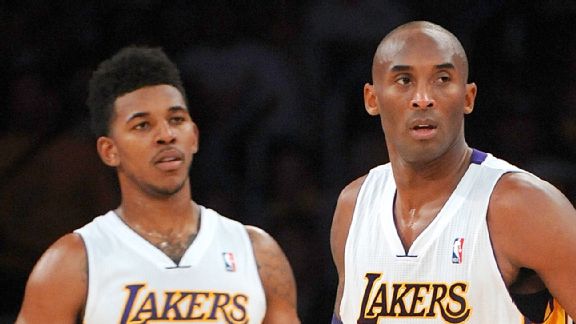 Kobe Bryant and Nick Young
