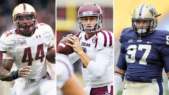 Andre Williams, Johnny Manziel, and Aaron Donald