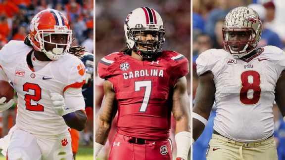 Sammy Watkins, Jadeveon Clowney, and Timmy Jernigan