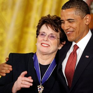 Billie Jean King, Barack Obama