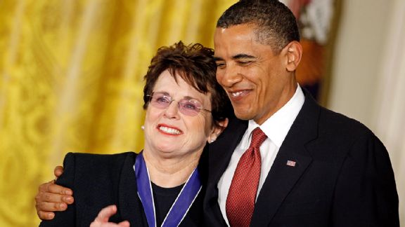 Billie Jean King, Barack Obama