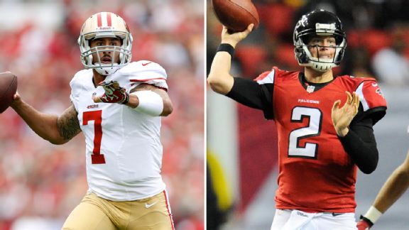 Colin Kaepernick and Matt Ryan