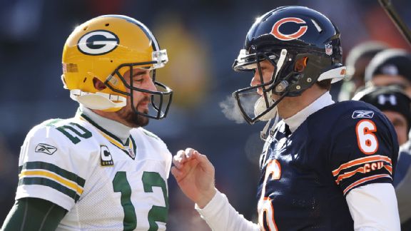 Aaron Rodgers and Jay Cutler