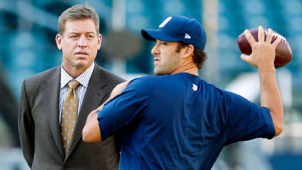 Tony Romo, Troy Aikman