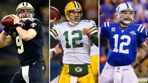 Drew Brees, Aaron Rodgers and Andrew Luck are all elite NFL QBs. Are they worth a No. 1 pick?