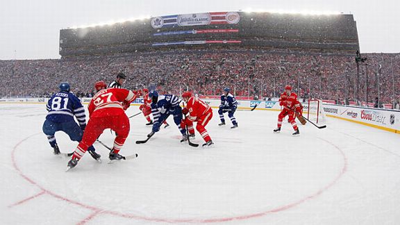 The Toronto Maple Leafs and the Detroit Red Wings
