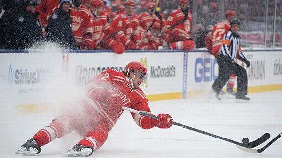 Brendan Smith #2 of the Detroit Red Wings