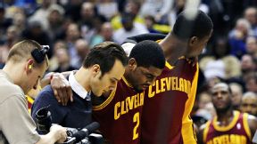 Kyrie Irving of Cleveland Cavaliers has left knee contusion