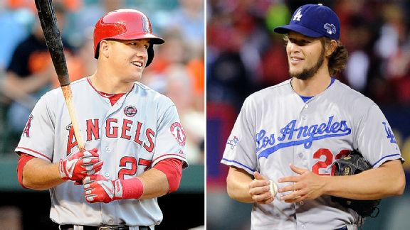 Mike Trout and Clayton Kershaw