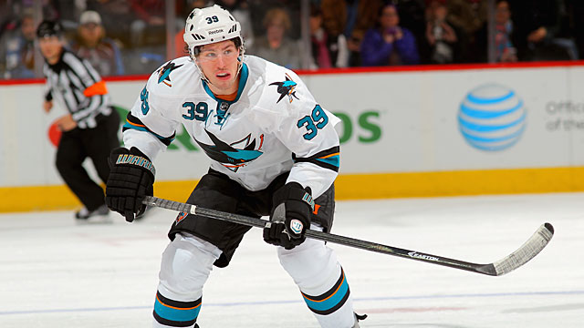  Logan Couture #39 of the San Jose Sharks