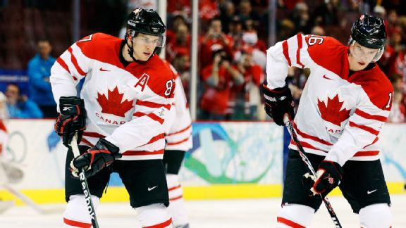 Sidney Crosby and Jonathan Toews