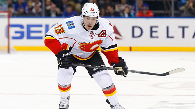 Mike Cammalleri #13 of the Calgary Flames