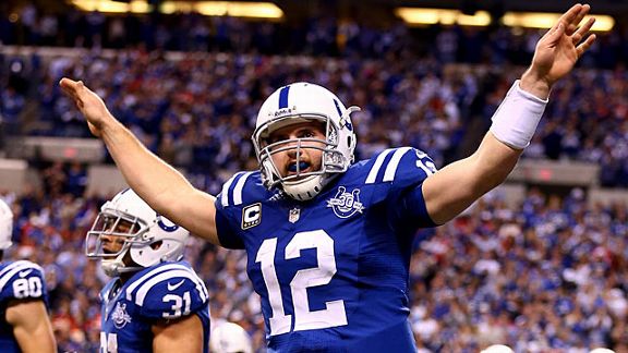 Quarterback Andrew Luck