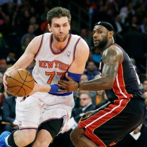 Andrea Bargnani, LeBron James