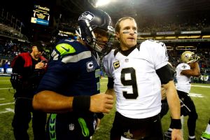 Russell Wilson, Drew Brees