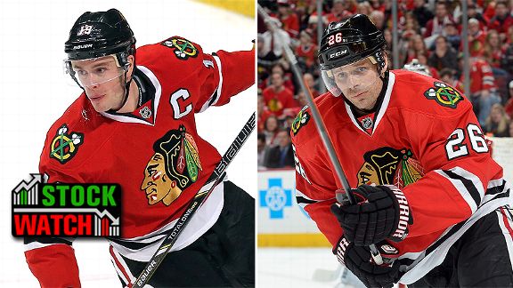 Jonathan Toews and Michal Handzus