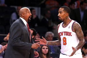 Mike Woodson and J.R. Smith
