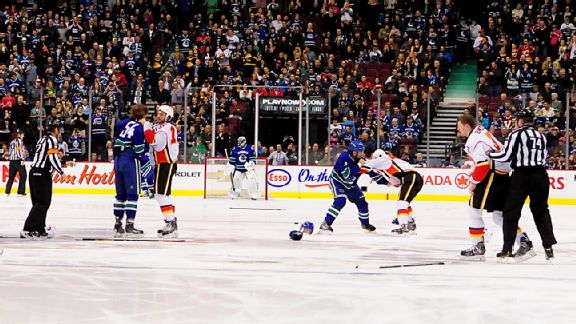8 tossed for brawl 2 seconds into NHL game