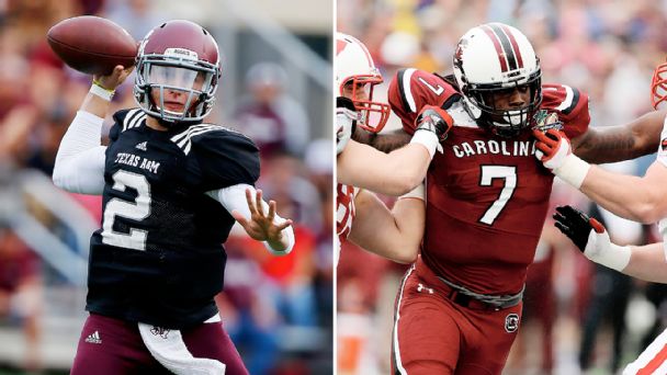 Johnny Manziel and Jadeveon Clowney