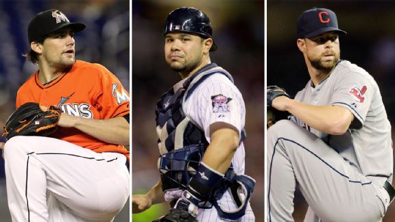 Nate Eovaldi, Josmil Pinto, Corey Kluber