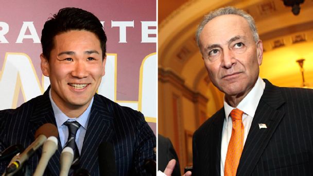 Masahiro Tanaka and Chuck Schumer