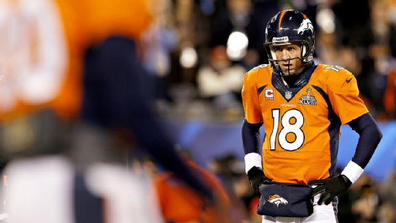 Peyton Manning of the Denver Broncos