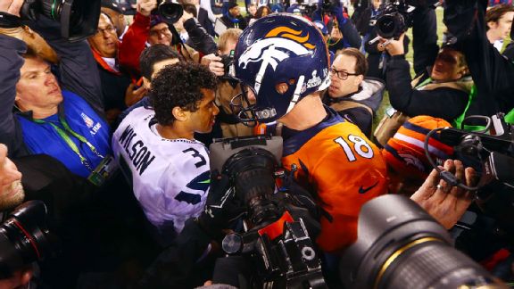 Russell Wilson, Peyton Manning