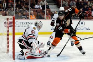 Corey Perry and Corey Crawford