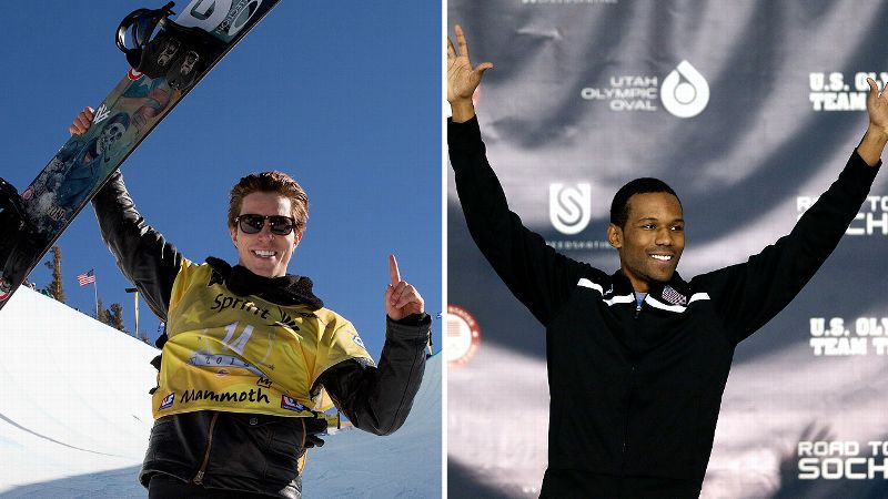 Shaun White and Shani Davis