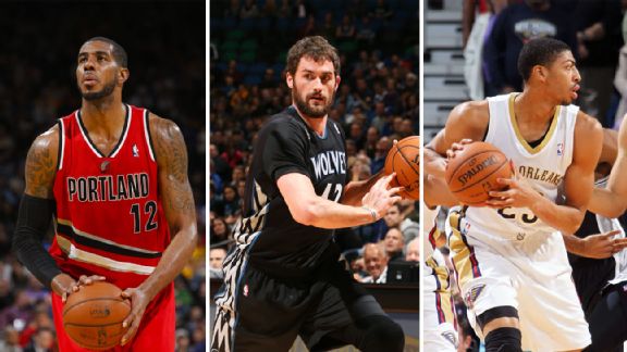 LaMarcus Aldridge, Kevin Love, Anthony Davis