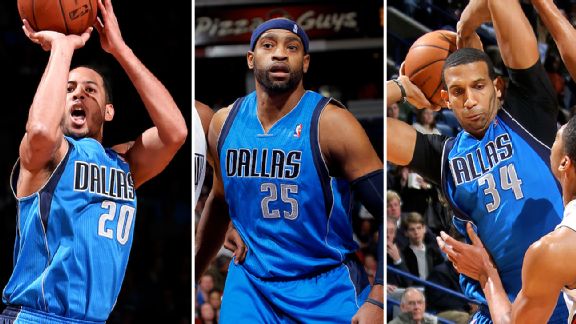 Devin Harris, Vince Carter, and Brandan Wright
