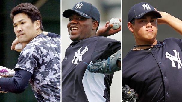 Masahiro Tanaka, Michael Pineda, and Manny Banuelos