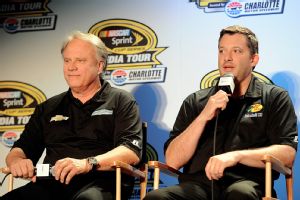 Gene Haas and Tony Stewart