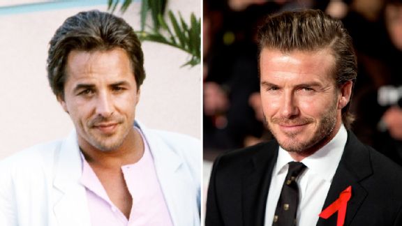 Sonny Crockett and David Beckham