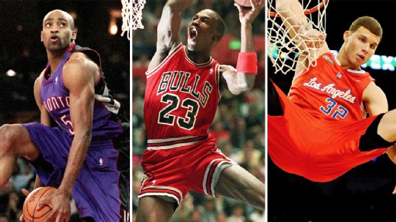 Vince Carter, Michael Jordan, Blake Griffin