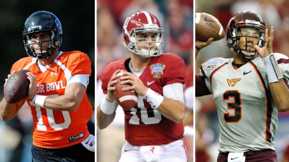 Jimmy Garoppolo, AJ McCarron, and Logan Thomas