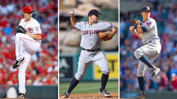 Homer Bailey, Justin Masterson and Ubaldo Jimenez