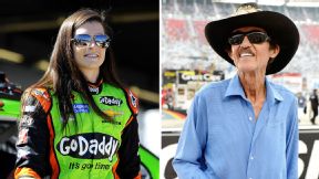 Danica Patrick and Richard Petty