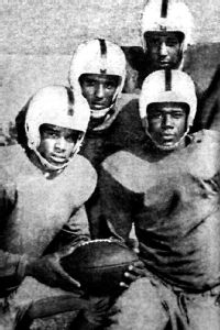 George Farmer (holding ball) and Charles Parker; (top L-R) Sylvester Norwood and Frank Wilson Jr.