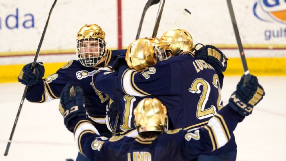 Image result for notre dame hockey helmet