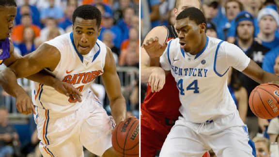 Kasey Hill and Dakari Johnson